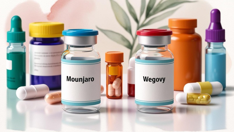 What are the potential interactions between Mounjaro/Wegovy and other medications?