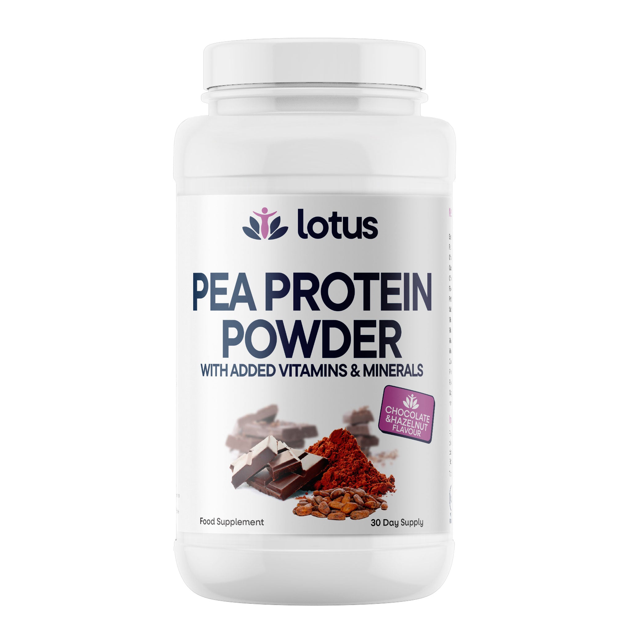 Pea Protein Powder – Chocolate & Hazelnut