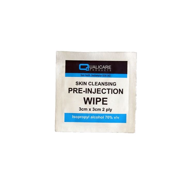Pre-injection wipes (Box of 100)